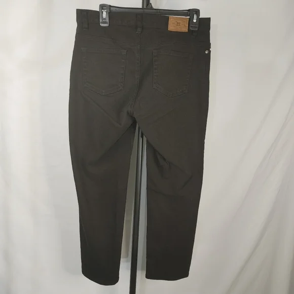 Lauren Jeans Co Ralph Lauren Black Straight Leg Jeans Womens Size 10 Stretch - Picture 3 of 9